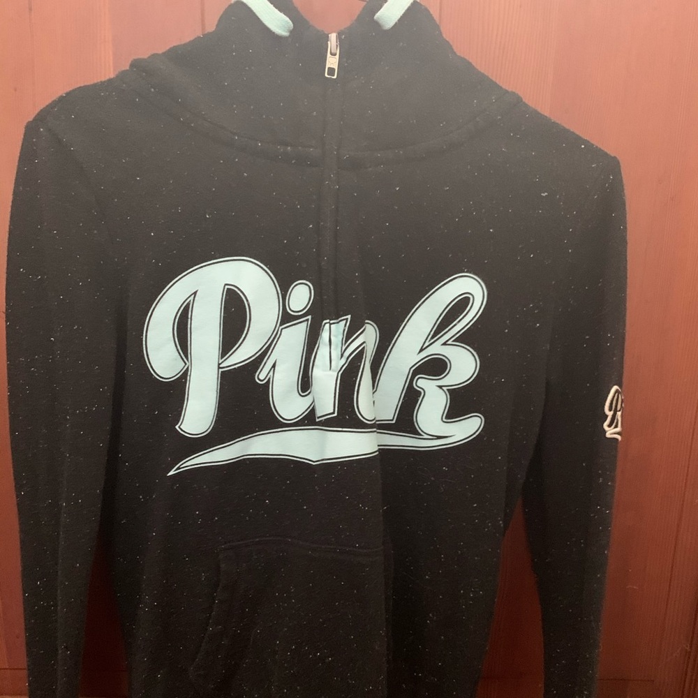 Pink Black and Blue quarter zip
